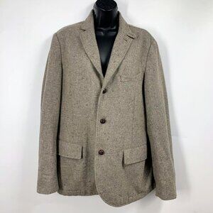 Alex Mill Men's Wool Tweed Sample 3 Button Classic Blazer Size 40